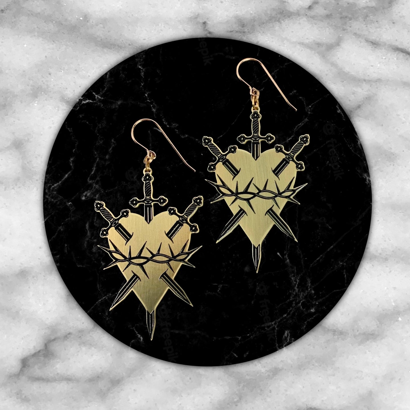 Contemptum - Earrings (2D) - While Odin Sleeps
